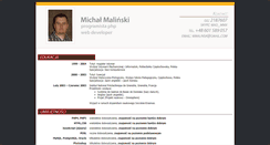 Desktop Screenshot of michalmalinski.pl