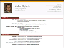 Tablet Screenshot of michalmalinski.pl